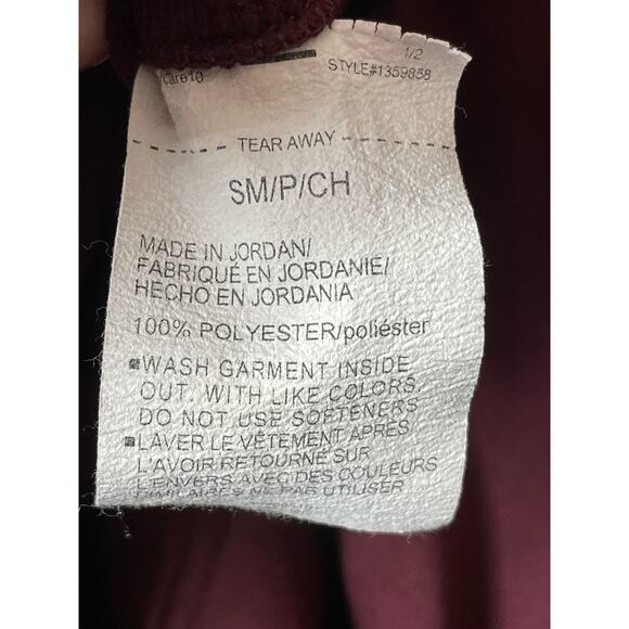 Under Armour Hoodie Mens Small Burgundy Logo Sweatshirt - Picture 4 of 5